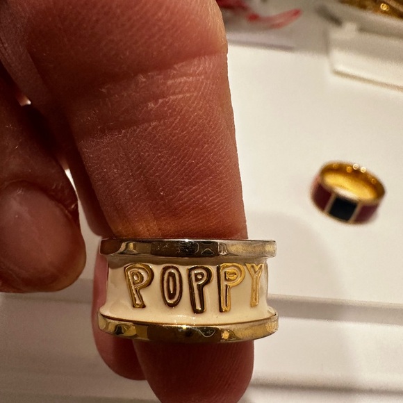 Coach Gold and Multicolor Rings Set - Picture 3 of 8